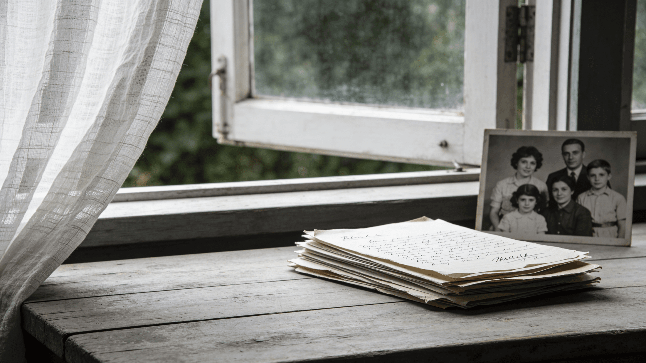 Warm collage of family memories